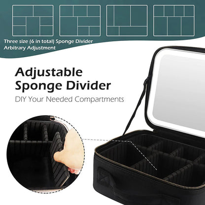 RadiantGlow LED Cosmetic Organizer